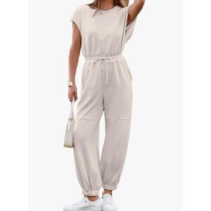 Short Sleeve Casual Jumpsuit